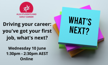 Driving your career: you've got your first job, what's next?